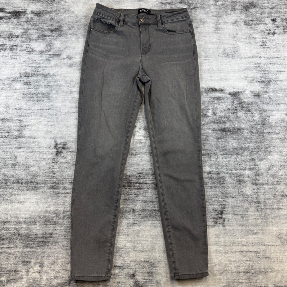 Buffalo David Bitton Pursuit Gray Skinny Jeans Womens 6/28 Mid Rise‎ Super Soft